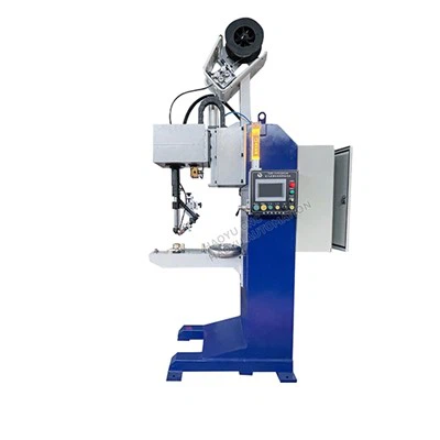 Soudeuse circonférentielle automatique d'écrou de cylindre de gaz vertical